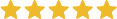 Five star customer rating icon