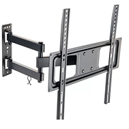 Full-motion TV wall mounting bracket hardware