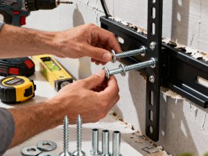 can tv mount damage plasterboard walls in Adelaide