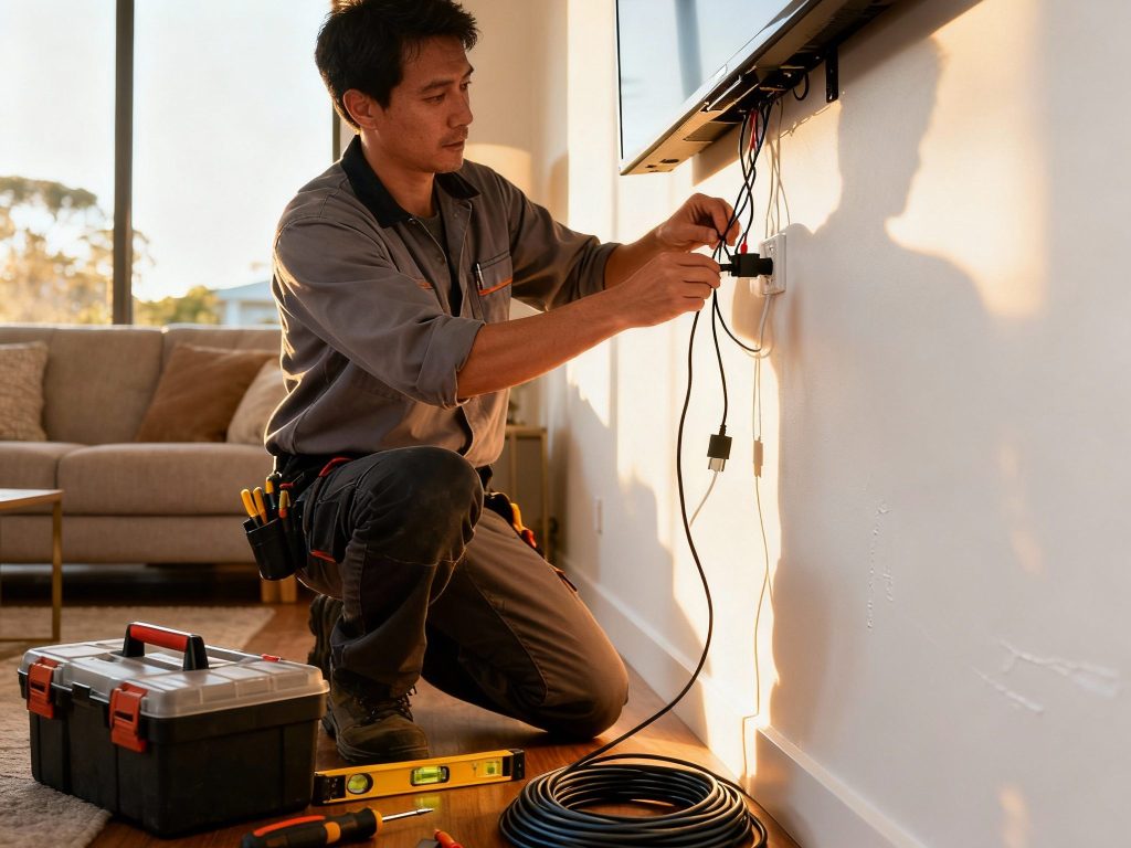 how long does tv wall mounting installation take in Adelaide