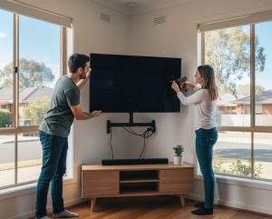 can you mount a tv in a corner safely in Adelaide