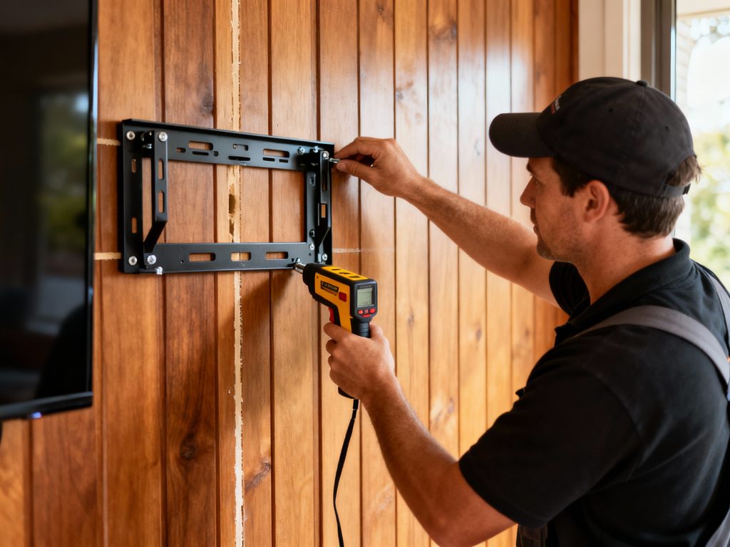 can you mount tv on paneled walls in Adelaide