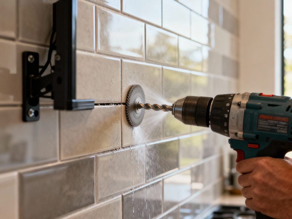 can you mount tv on tile wall in Adelaide