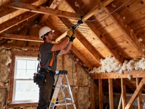 how to install tv antenna in attic