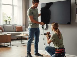 how long does tv wall mounting installation take